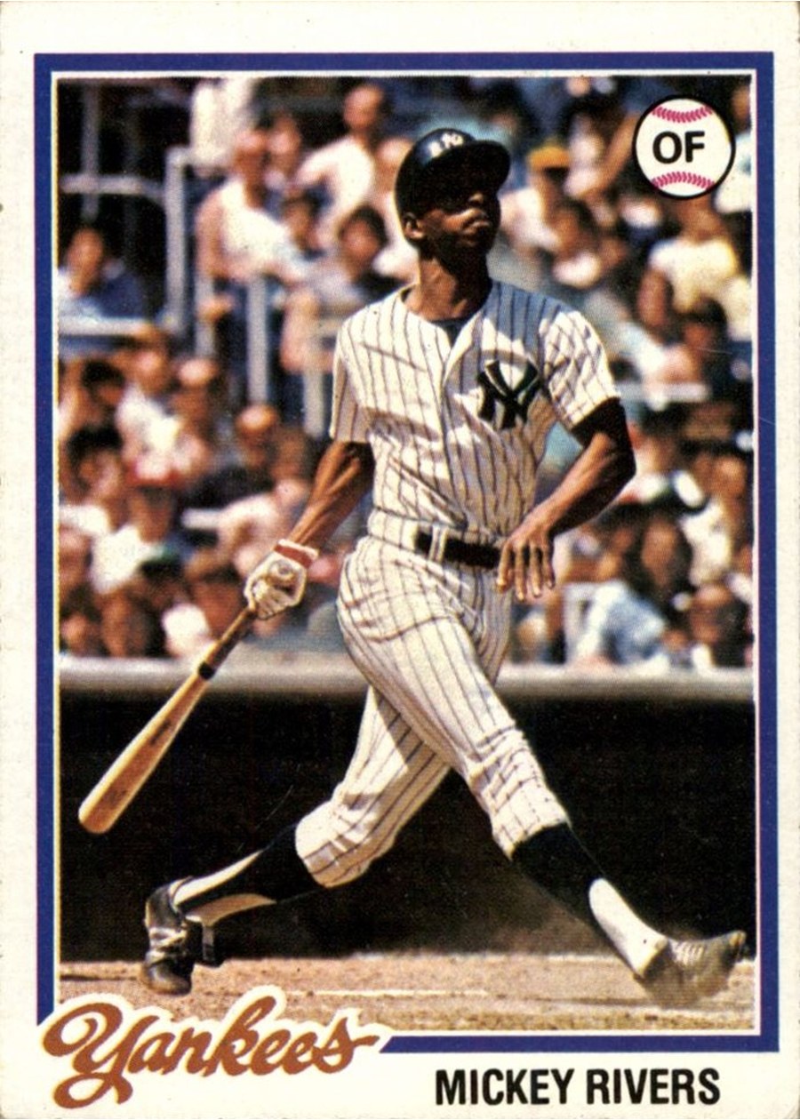 1978 Topps #690 Mickey Rivers, New York Yankees