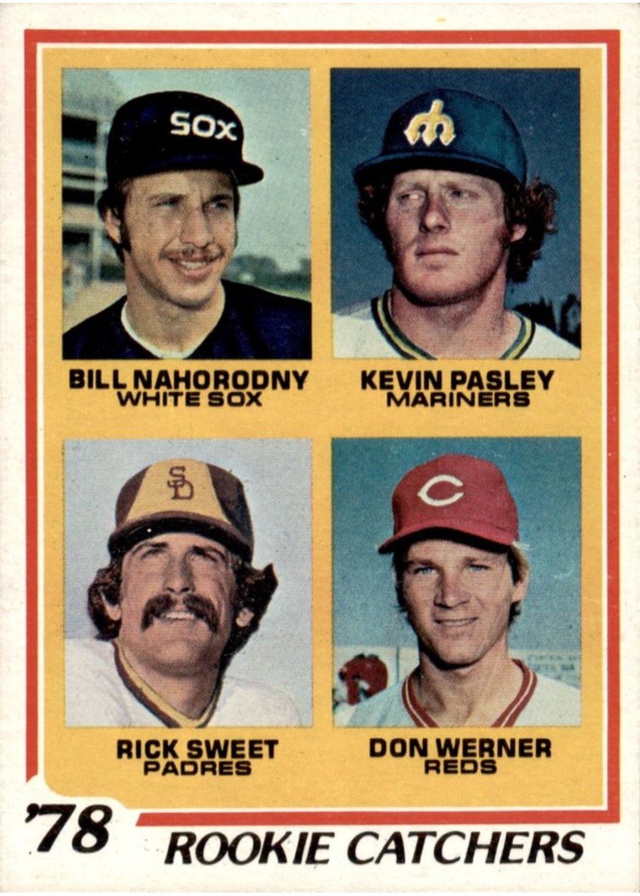 1978 Topps #702 1978 Rookie Catchers, Chicago White Sox / Seattle Mariners / San Diego Padres / Cincinnati Reds