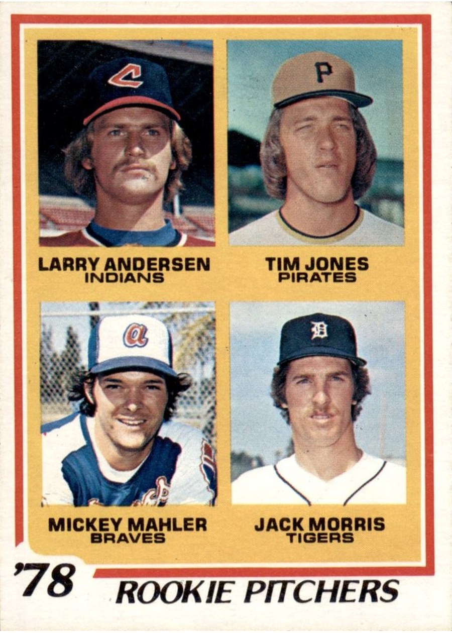 1978 Topps #703 1978 Rookie Pitchers, Cleveland Indians / Pittsburgh Pirates / Atlanta Braves / Detroit Tigers