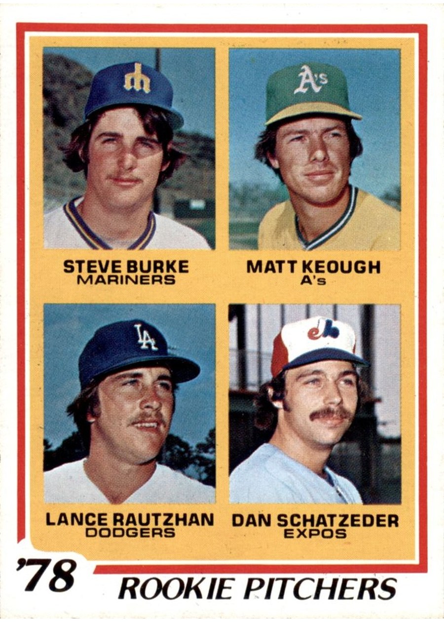 1978 Topps #709 1978 Rookie Pitchers, Seattle Mariners / Oakland Athletics / Los Angeles Dodgers / Montreal Expos