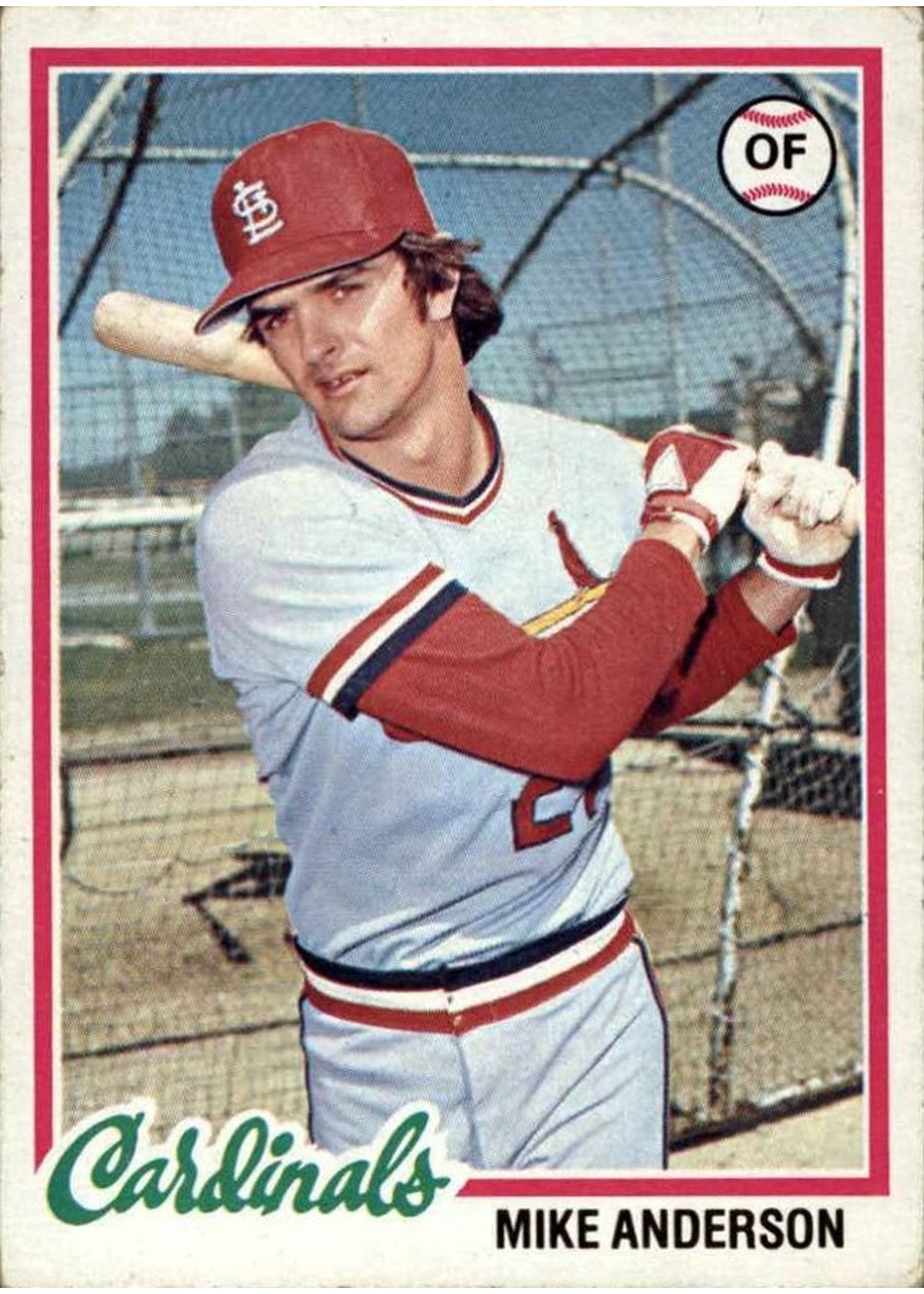 1978 Topps #714 Mike Anderson, St. Louis Cardinals