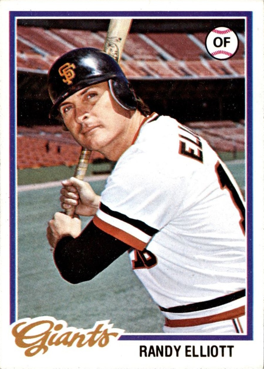 1978 Topps #719 Randy Elliott, San Francisco Giants