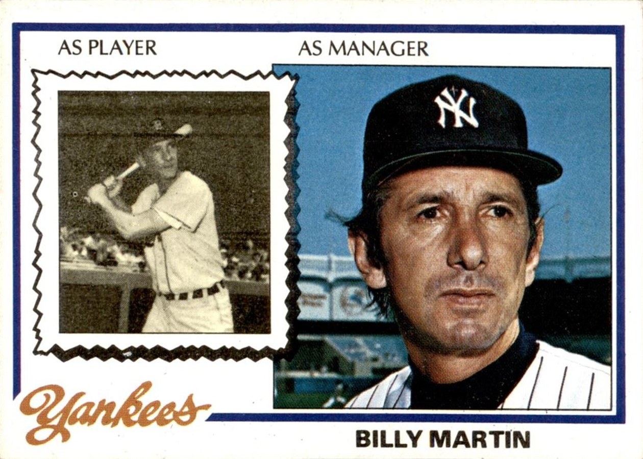 1978 Topps #721 Billy Martin, New York Yankees