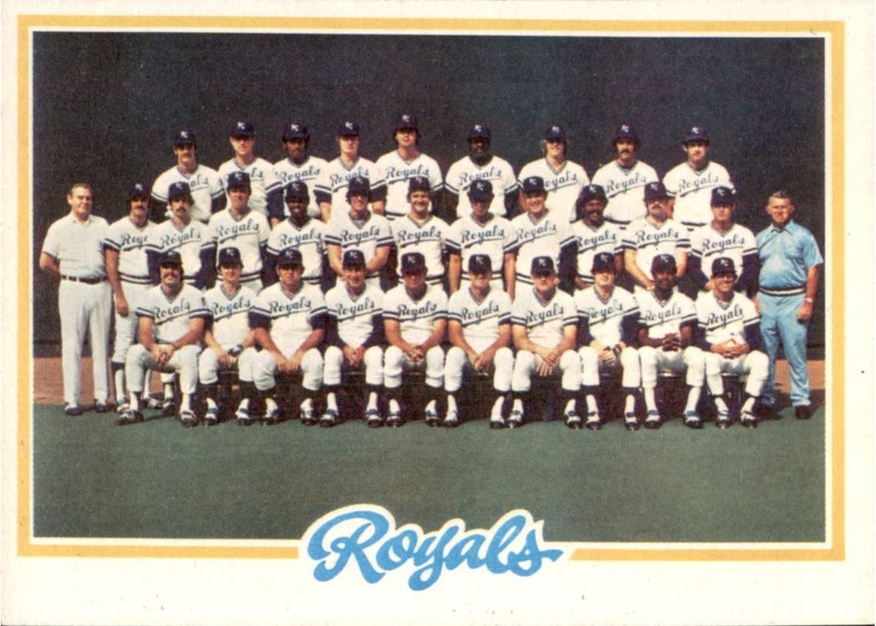 1978 Topps #724 Kansas City Royals Team