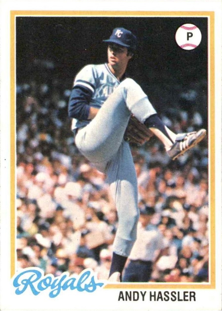 1978 Topps #73 Andy Hassler, Kansas City Royals