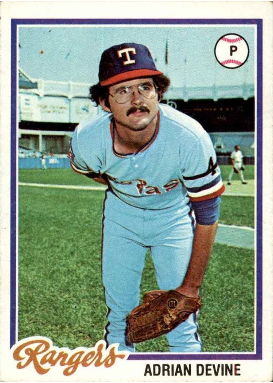 1978 Topps #92 Adrian Devine, Texas Rangers