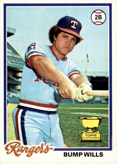 1978 Topps #23 Bump Wills - 23a - No Black Circle