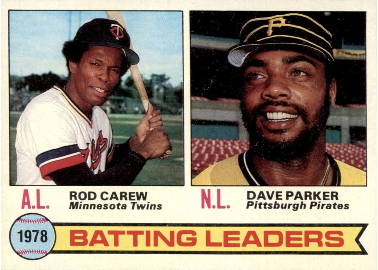 1979 Topps #1 1978 Batting Leaders, Minnesota Twins / Pittsburgh Pirates