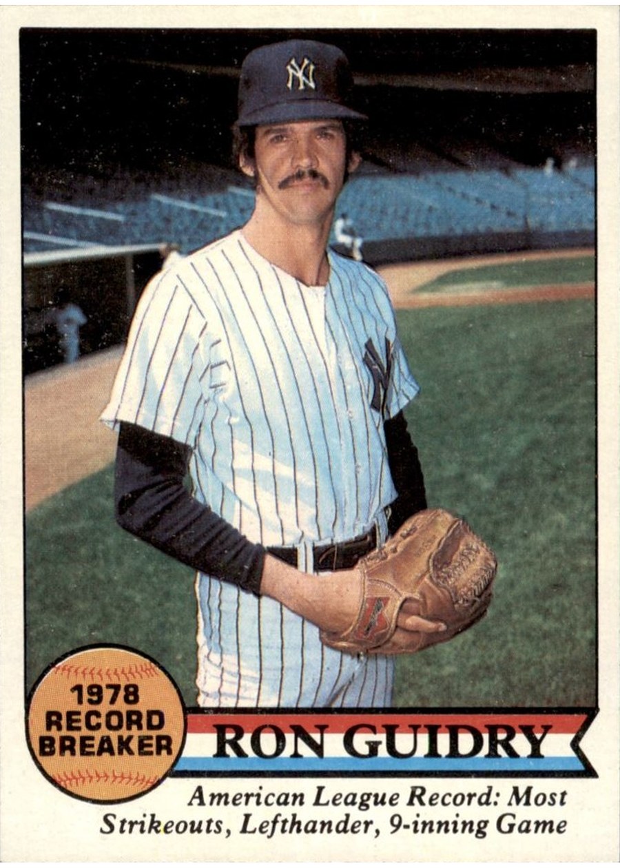 1979 Topps #202 Ron Guidry, New York Yankees