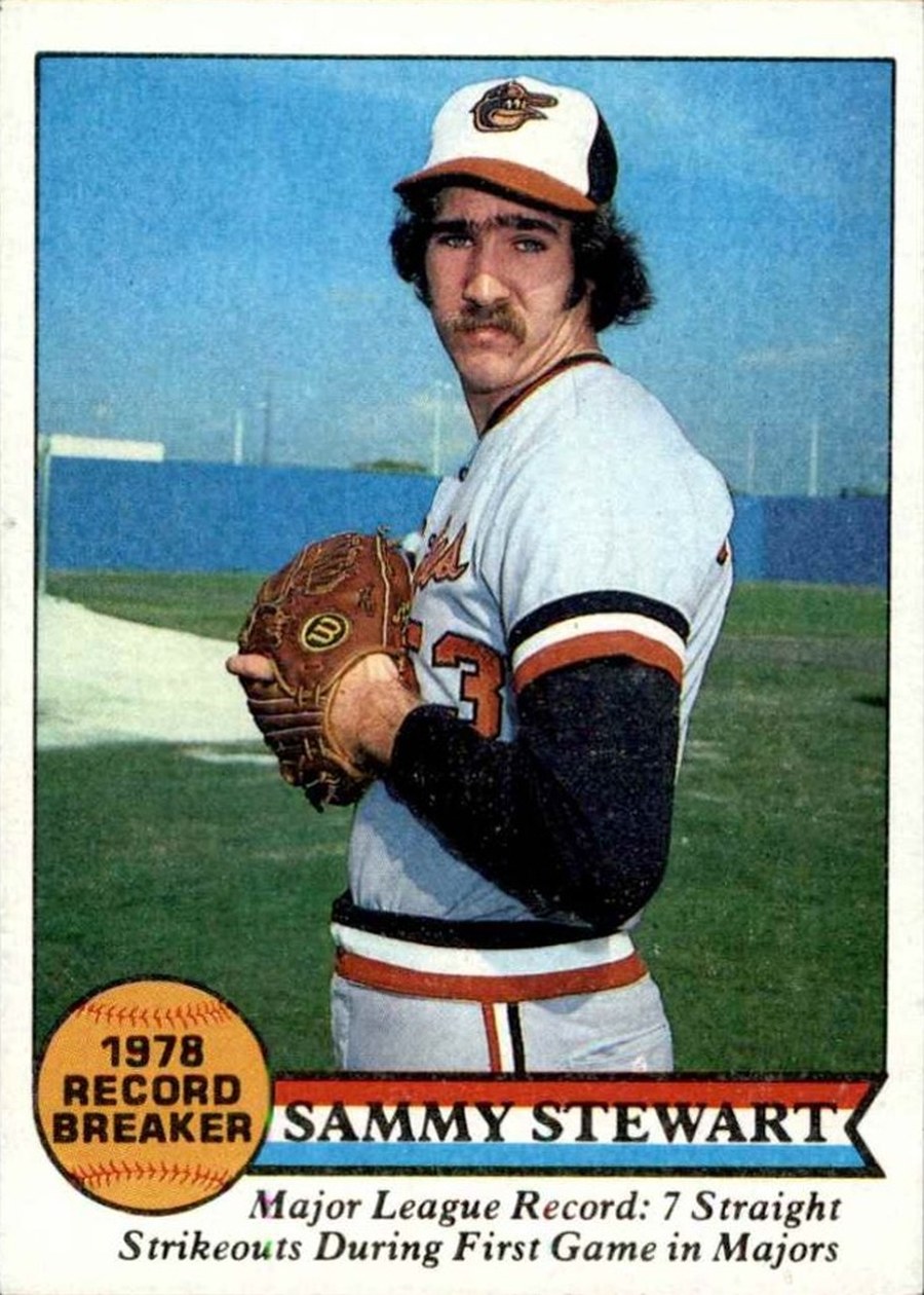 1979 Topps #206 Sammy Stewart, Baltimore Orioles