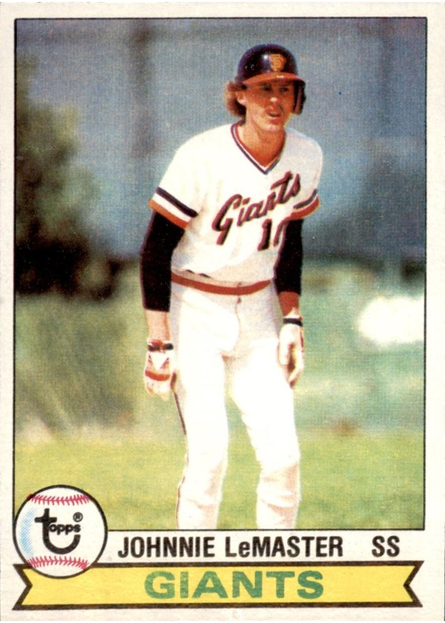 1979 Topps #284 Johnnie LeMaster, San Francisco Giants