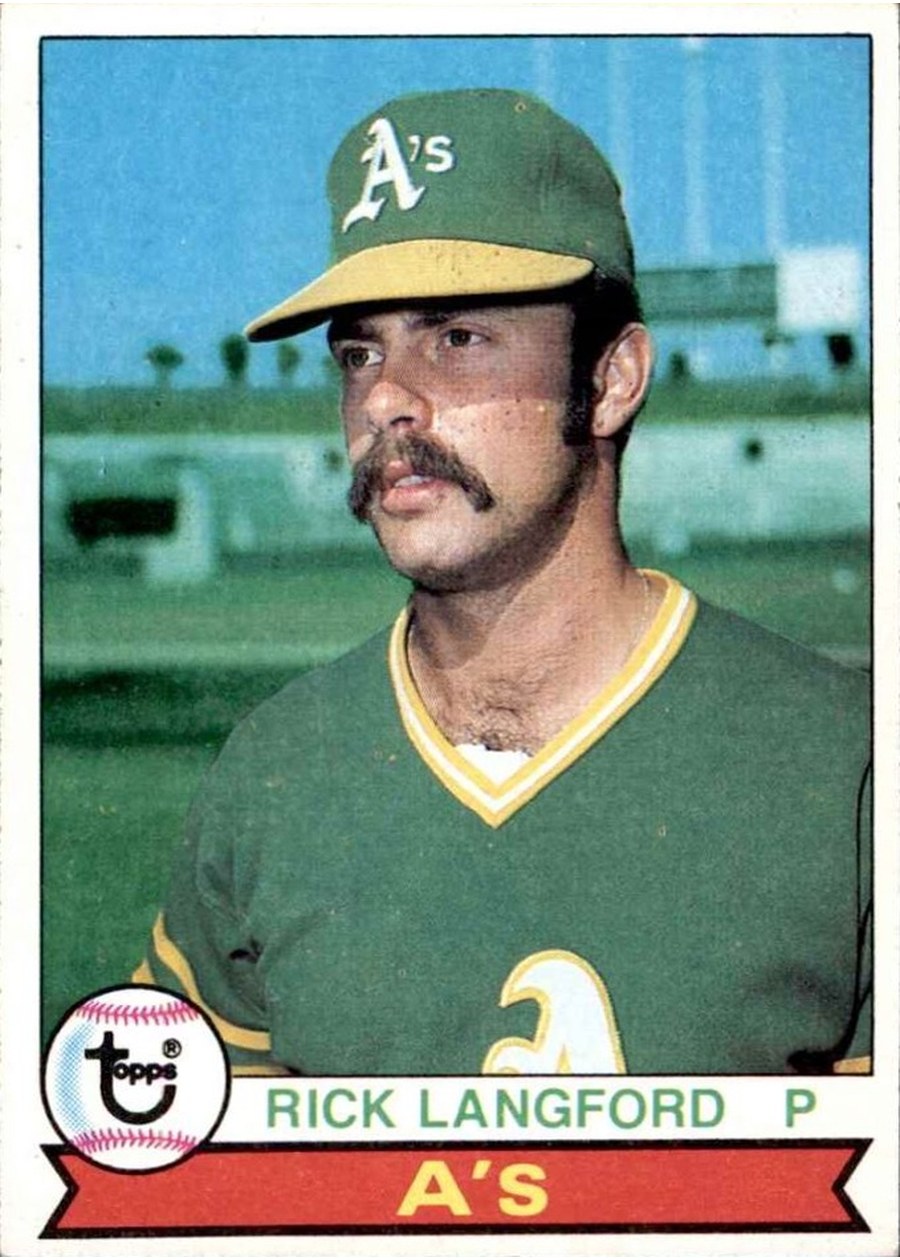 1979 Topps #29 Rick Langford, Oakland Athletics