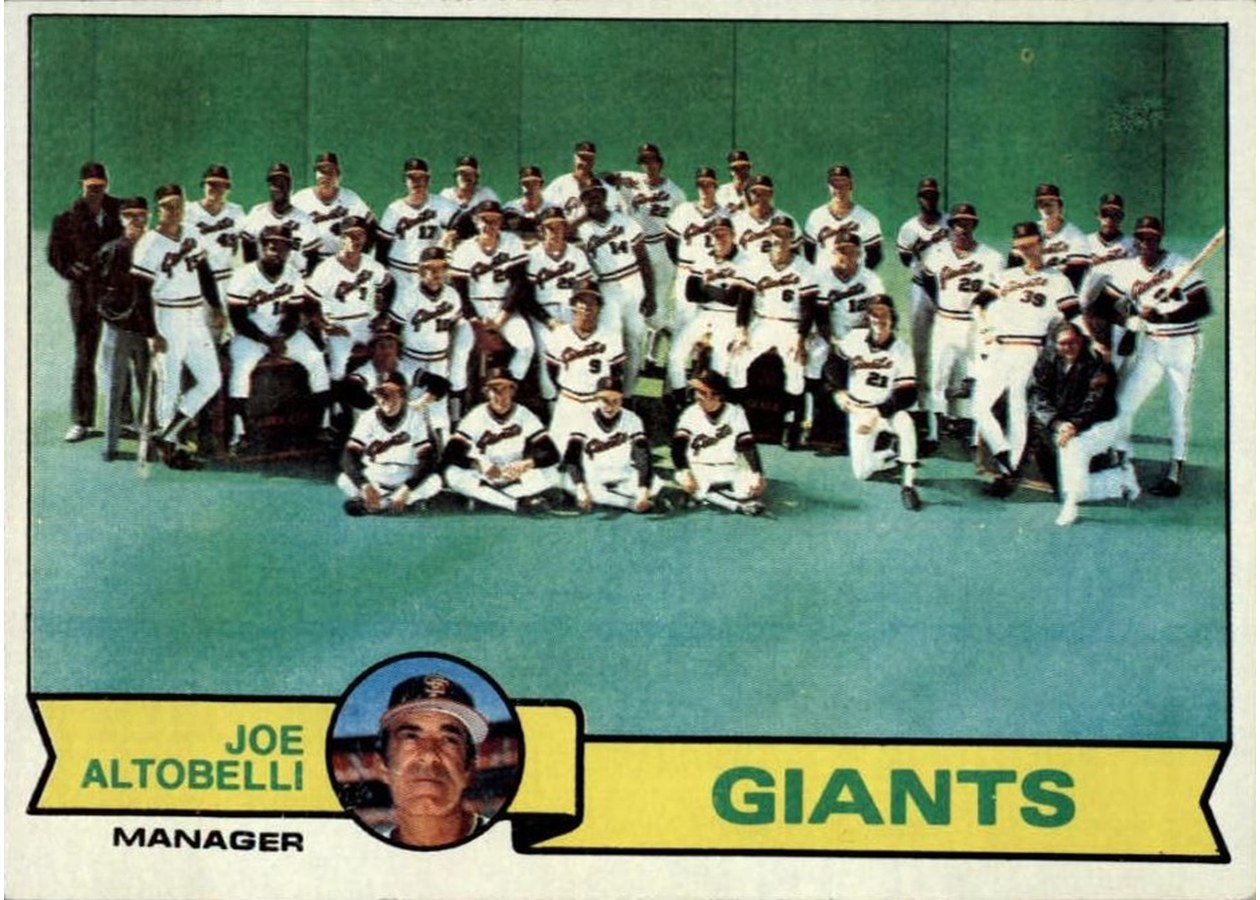 1979 Topps #356 San Francisco Giants / Joe Altobelli
