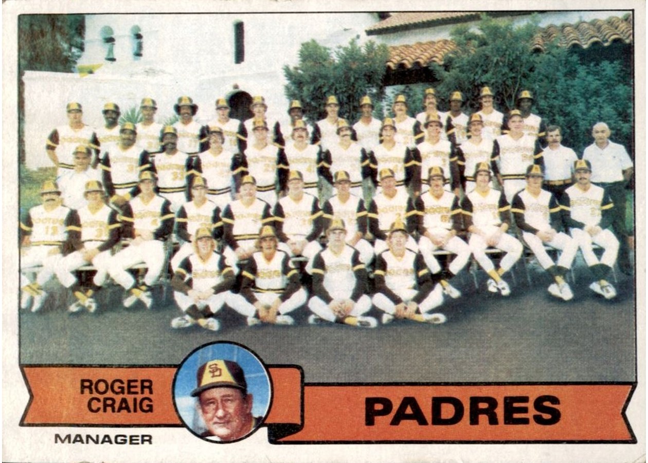 1979 Topps #479 San Diego Padres / Roger Craig