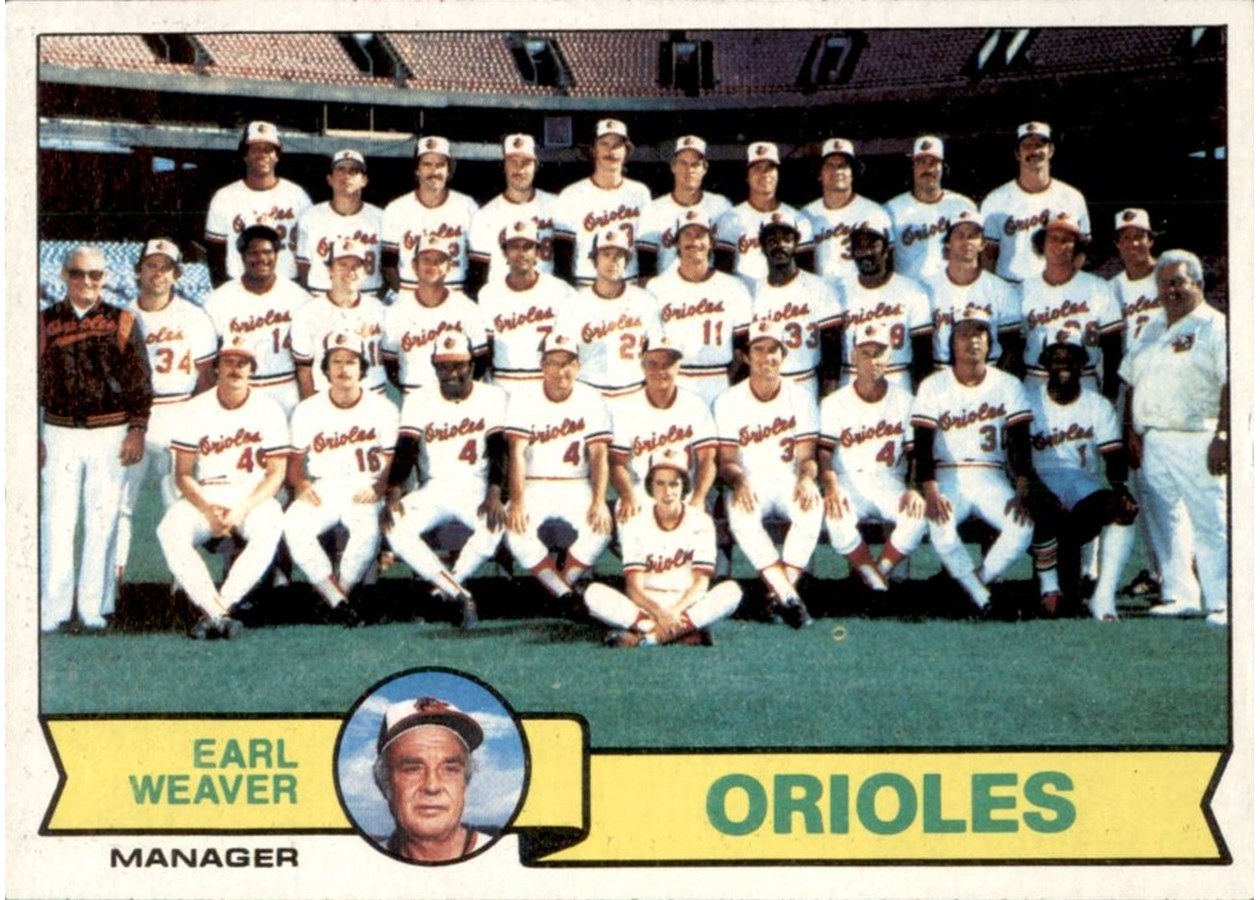 1979 Topps #689 Baltimore Orioles / Earl Weaver