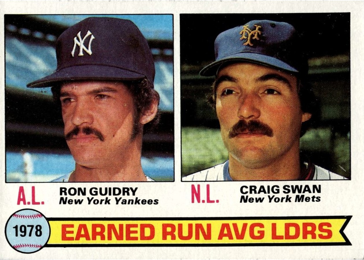 1979 Topps #7 1978 ERA Leaders, New York Yankees / New York Mets