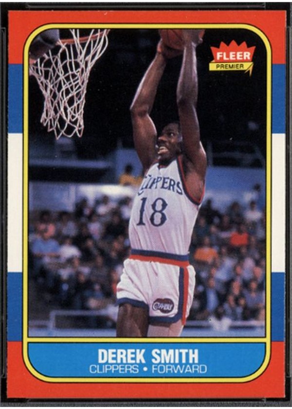 1986-87 Fleer #103 Derek Smith, Los Angeles Clippers