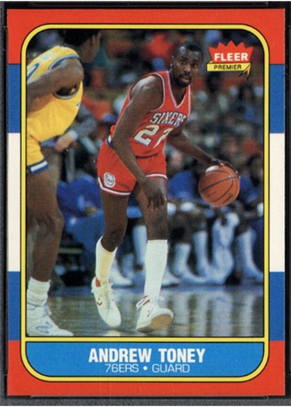 1986-87 Fleer #114 Andrew Toney, Philadelphia 76ers