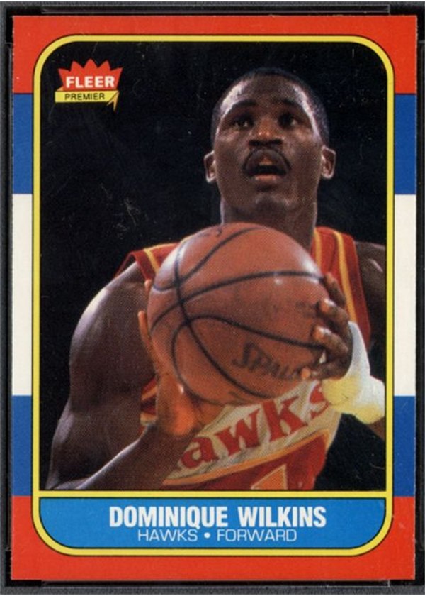 1986-87 Fleer #121 Dominique Wilkins, Atlanta Hawks