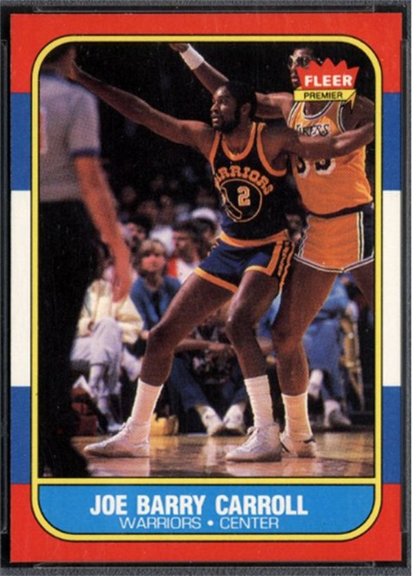 1986-87 Fleer #14 Joe Barry Carroll, Golden State Warriors