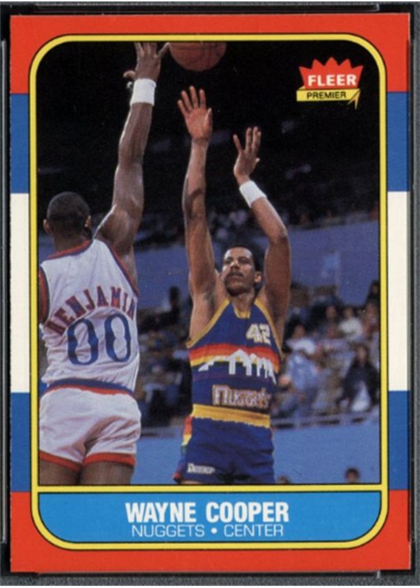 1986-87 Fleer #18 Wayne Cooper, Denver Nuggets
