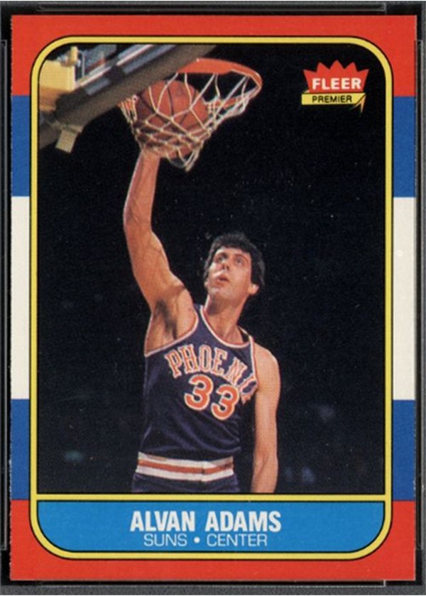 1986-87 Fleer #2 Alvan Adams, Phoenix Suns