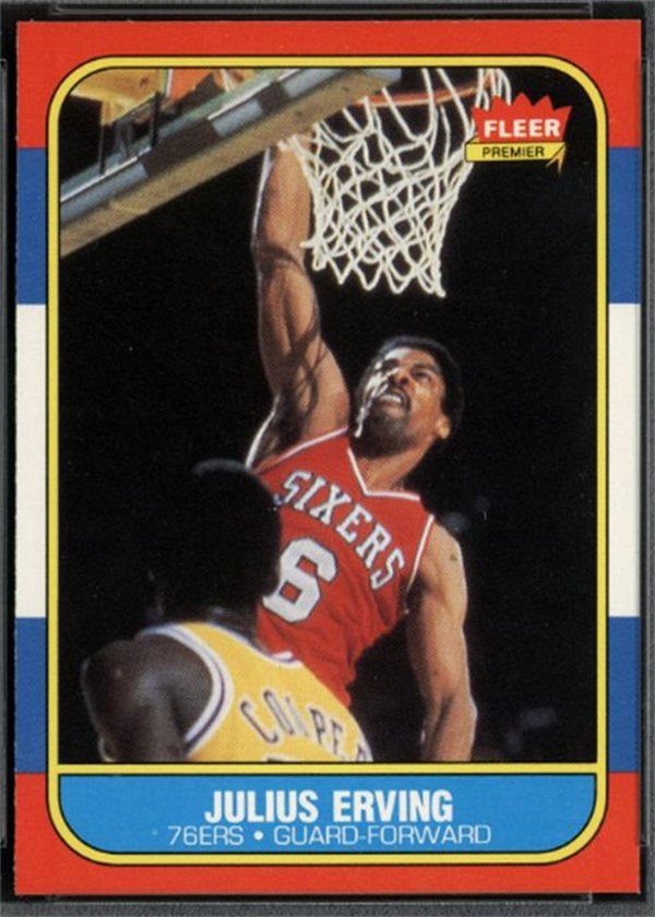1986-87 Fleer #31 Julius Erving, Philadelphia 76ers