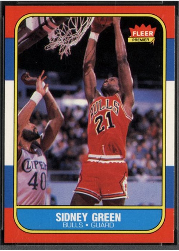 1986-87 Fleer #40 Sidney Green, Chicago Bulls