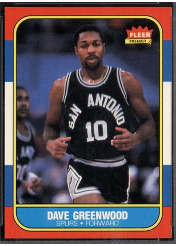 1986-87 Fleer #41 Dave Greenwood, San Antonio Spurs