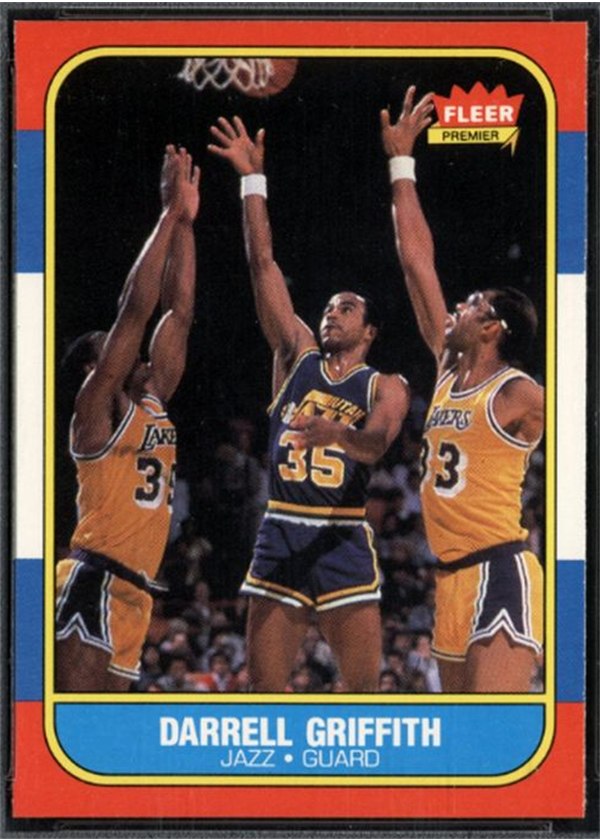 1986-87 Fleer #42 Darrell Griffith, Utah Jazz