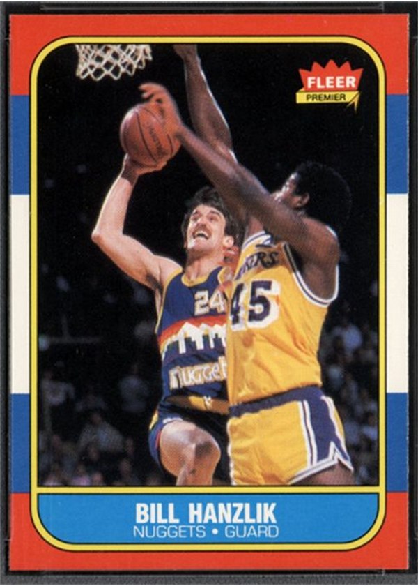 1986-87 Fleer #43 Bill Hanzlik, Denver Nuggets