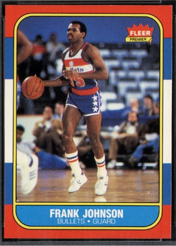 1986-87 Fleer #52 Frank Johnson, Washington Bullets