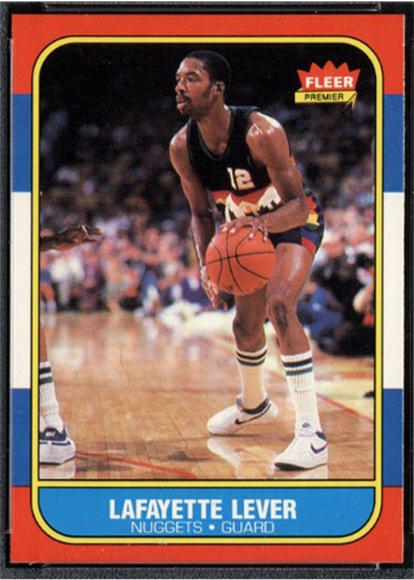 1986-87 Fleer #63 Lafayette Lever, Denver Nuggets