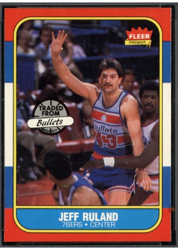 1986-87 Fleer #96 Jeff Ruland, Philadelphia 76ers
