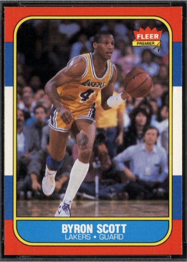 1986-87 Fleer #99 Byron Scott, Los Angeles Lakers