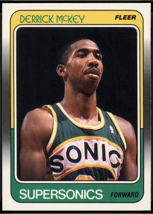 1988-89 Fleer #109 Derrick McKey, Seattle SuperSonics