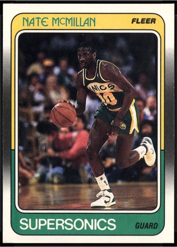 1988-89 Fleer #110 Nate McMillan, Seattle SuperSonics