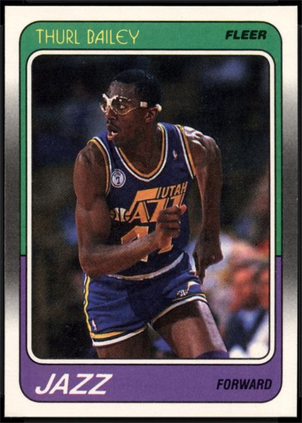 1988-89 Fleer #111 Thurl Bailey, Utah Jazz