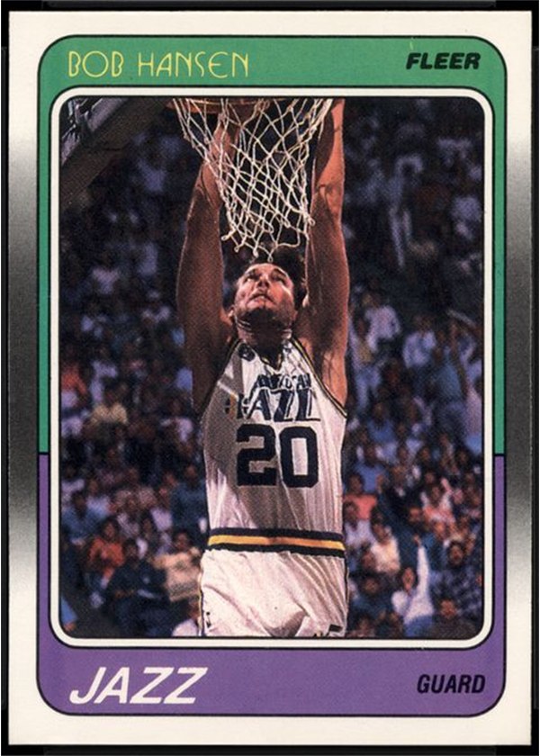 1988-89 Fleer #113 Bobby Hansen, Utah Jazz