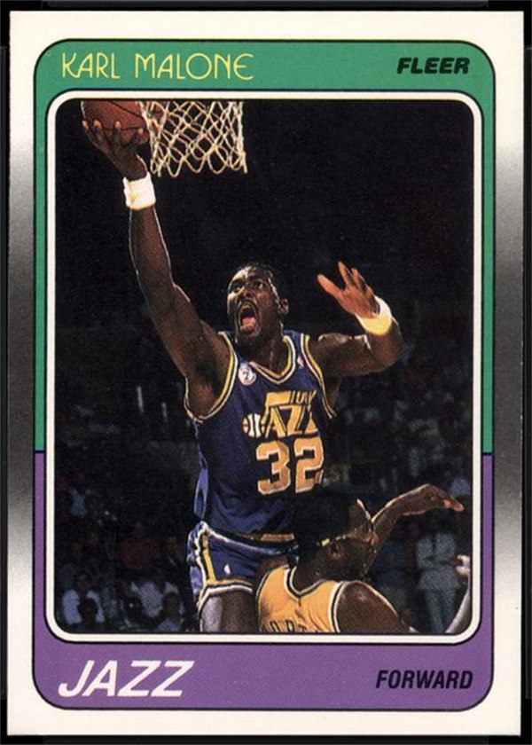 1988-89 Fleer #114 Karl Malone, Utah Jazz