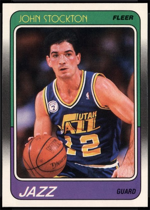 1988-89 Fleer #115 John Stockton, Utah Jazz