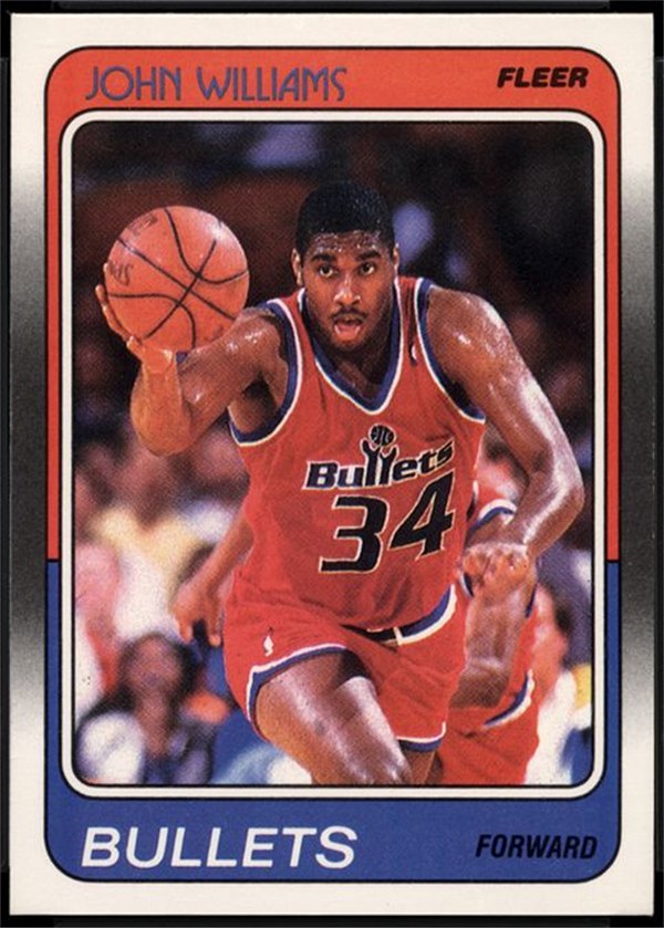 1988-89 Fleer #119 John Williams, Washington Bullets
