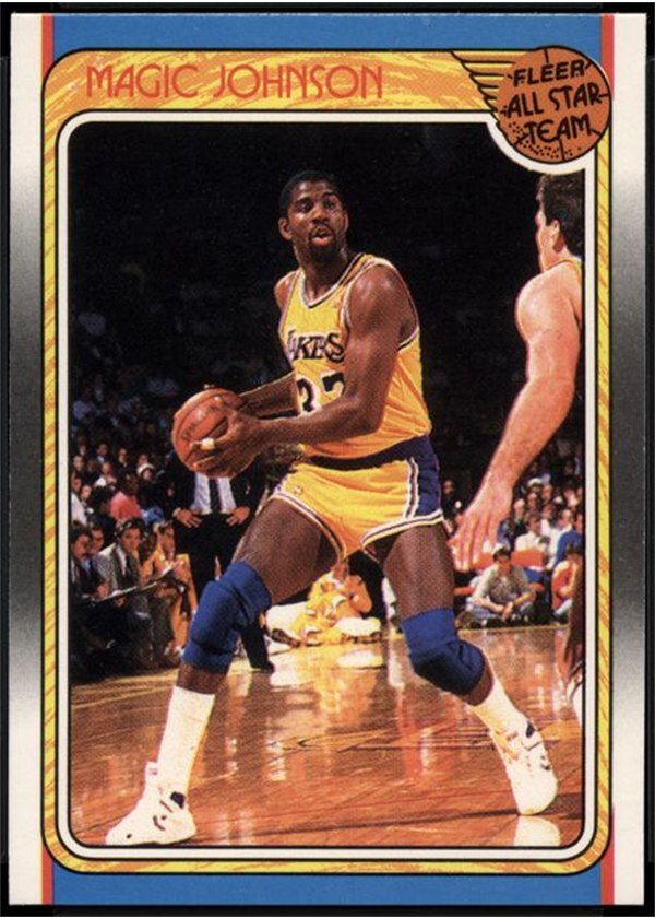 1988-89 Fleer #123 Magic Johnson, Los Angeles Lakers