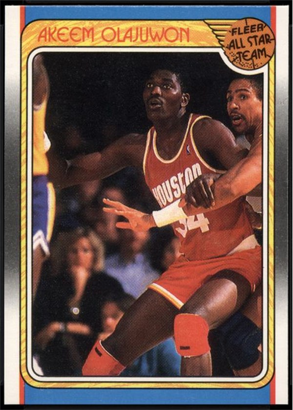 1988-89 Fleer #126 Akeem Olajuwon, Houston Rockets