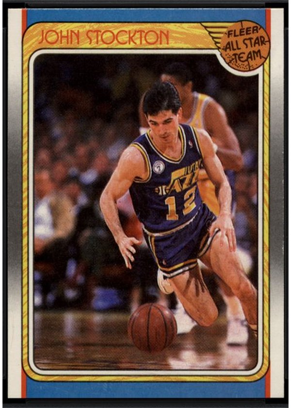 1988-89 Fleer #127 John Stockton, Utah Jazz