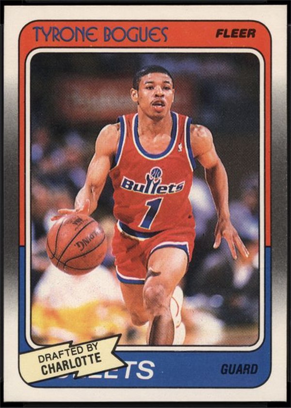 1988-89 Fleer #13 Muggsy Bogues, Charlotte Hornets