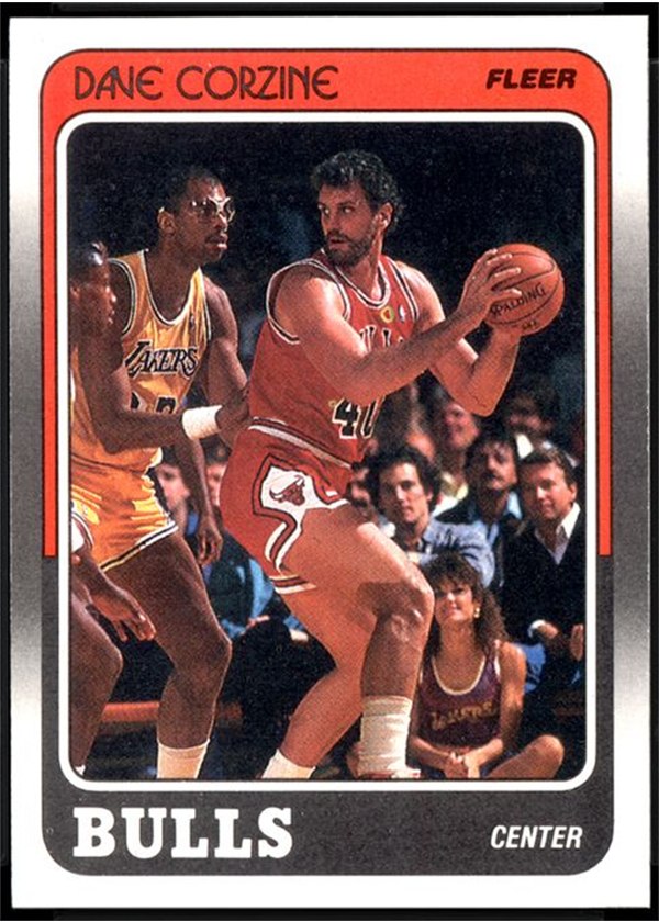 1988-89 Fleer #15 Dave Corzine, Chicago Bulls