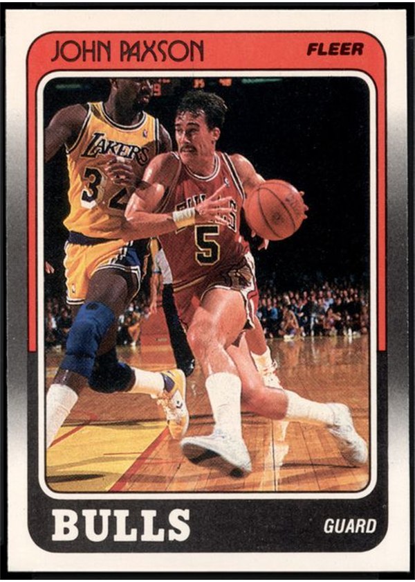 1988-89 Fleer #19 John Paxson, Chicago Bulls