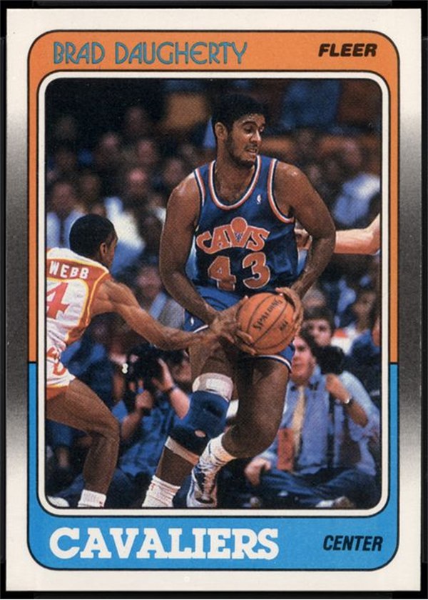 1988-89 Fleer #22 Brad Daugherty, Cleveland Cavaliers