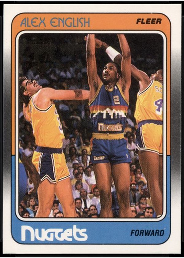 1988-89 Fleer #34 Alex English, Denver Nuggets